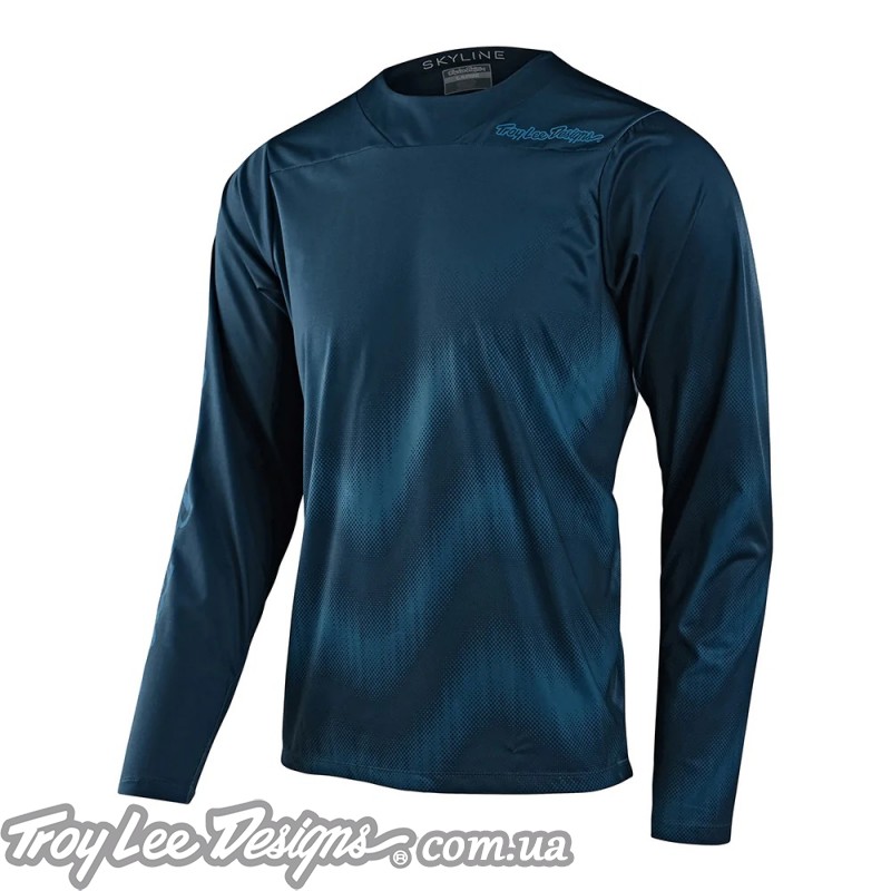 Джерси TLD SKYLINE LS CHILL JERSEY WAVES [DARK SLATE BLUE]